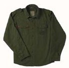 Stretch cotton military jacket